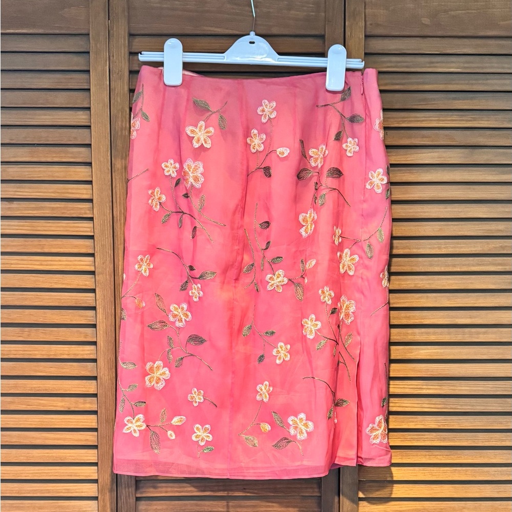 I.N.C. Embroidered Skirt